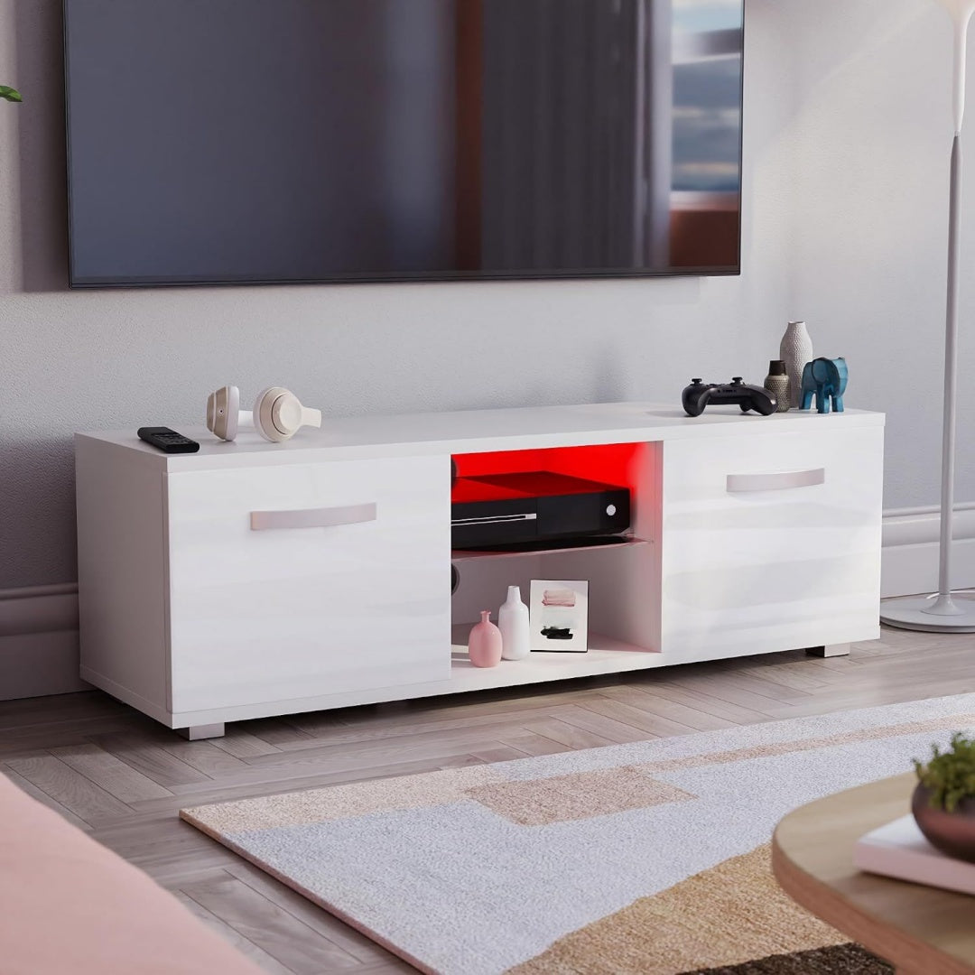 elegant meuble tele gris allure contemporaine en verre