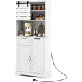 Design, vaisselier gris clair en bois