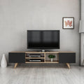Meuble TV gris 160 x 40 x 40 cm
