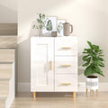 Buffet en bois massif gris clair