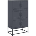 Buffet style industriel gris fonce