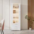 Vitrine gris clair 40 x 70 x 173 cm