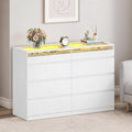 Commode avec plateau en verre trempe gris clair style scandinave