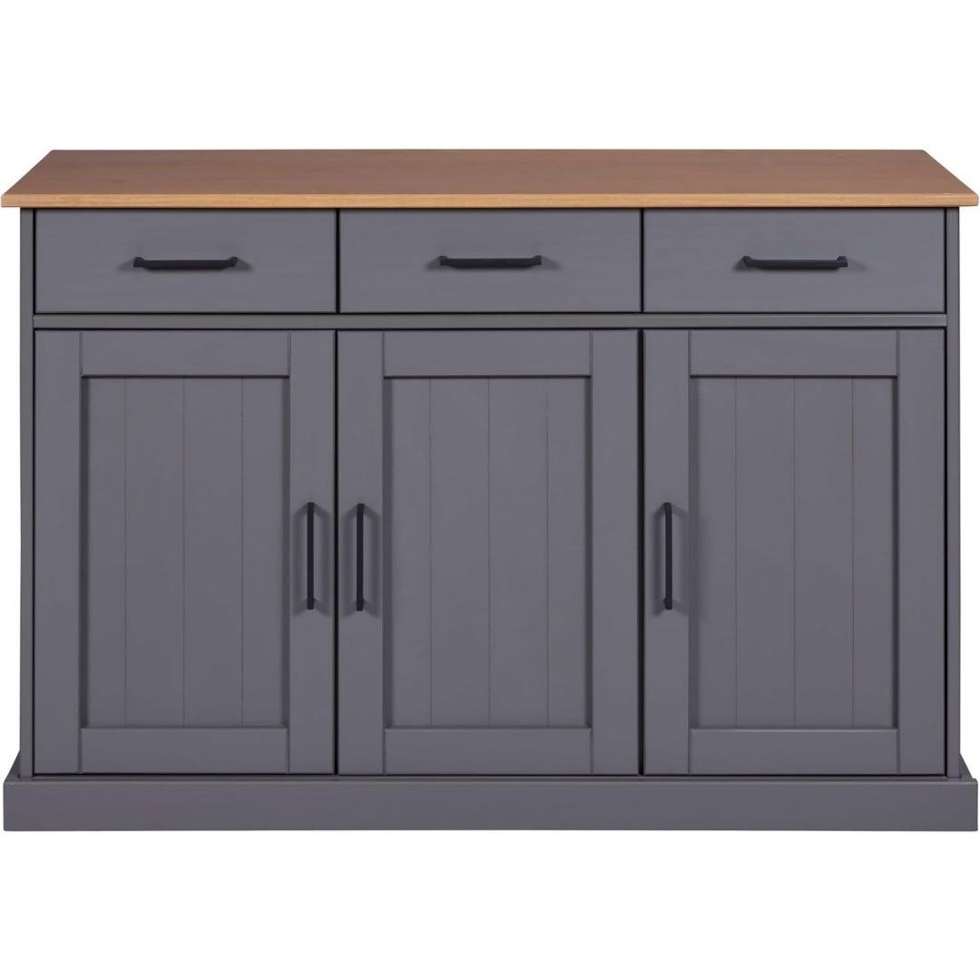 Commode rustique gris fonce