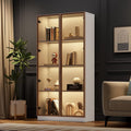 Un meuble qui suit votre quotidien, vitrine marron en panneau de particules