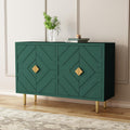Buffet design moderne en bois massif gris a 4 portes
