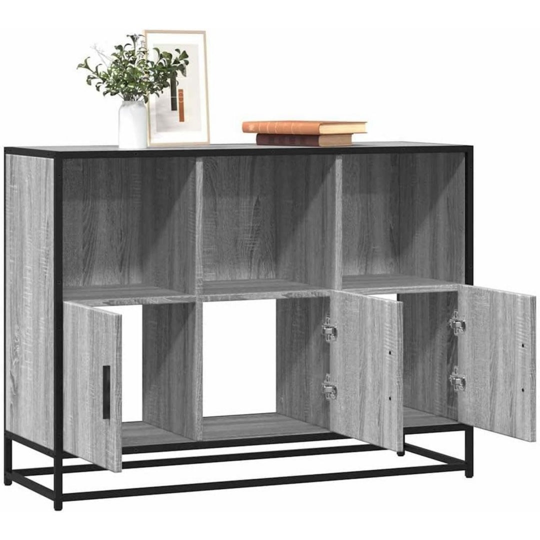 Buffet gris en metal