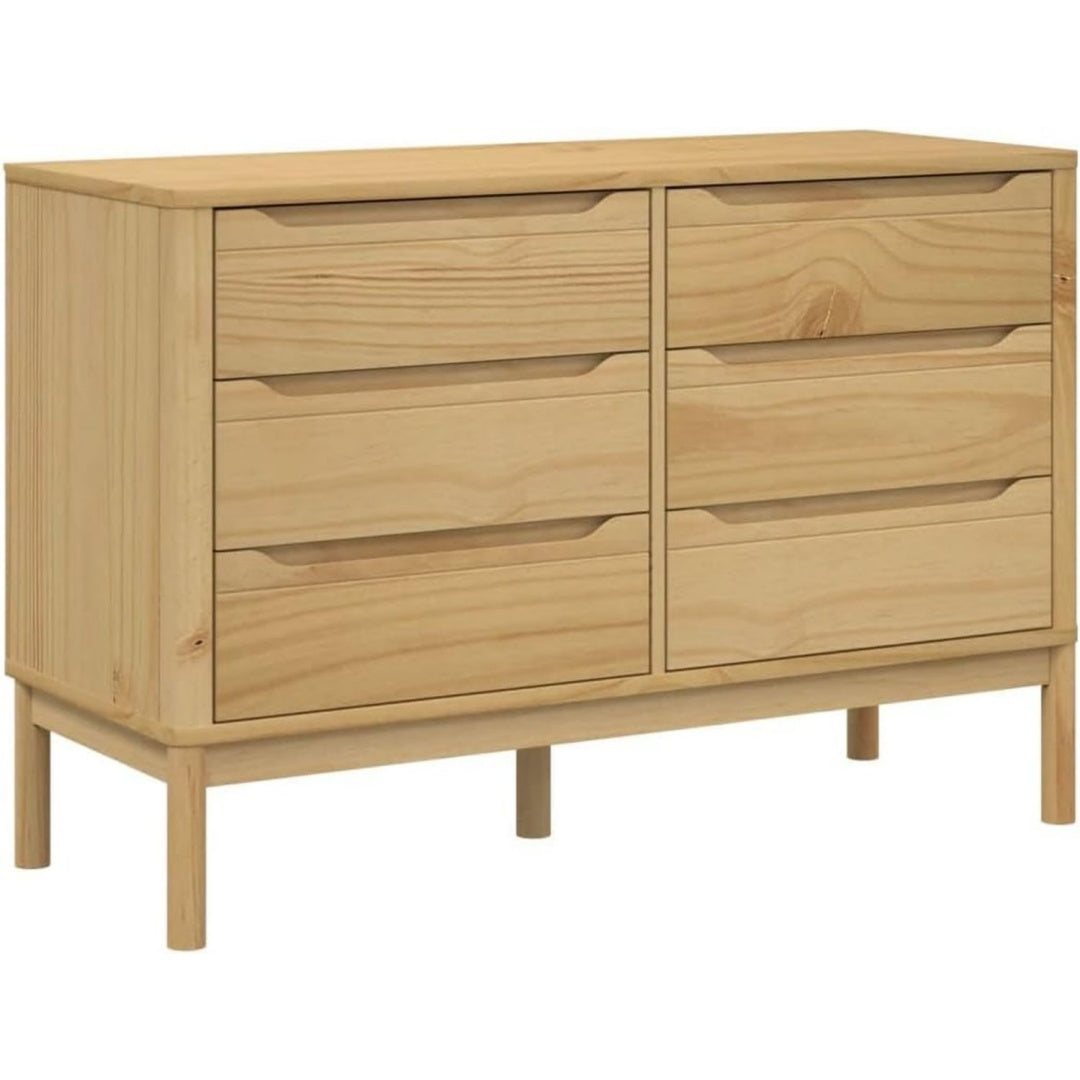 Commode pour bureau marron rustique