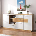 Commode finition gris clair en bois