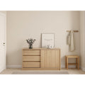 Commode decor chene gris clair pour le salon