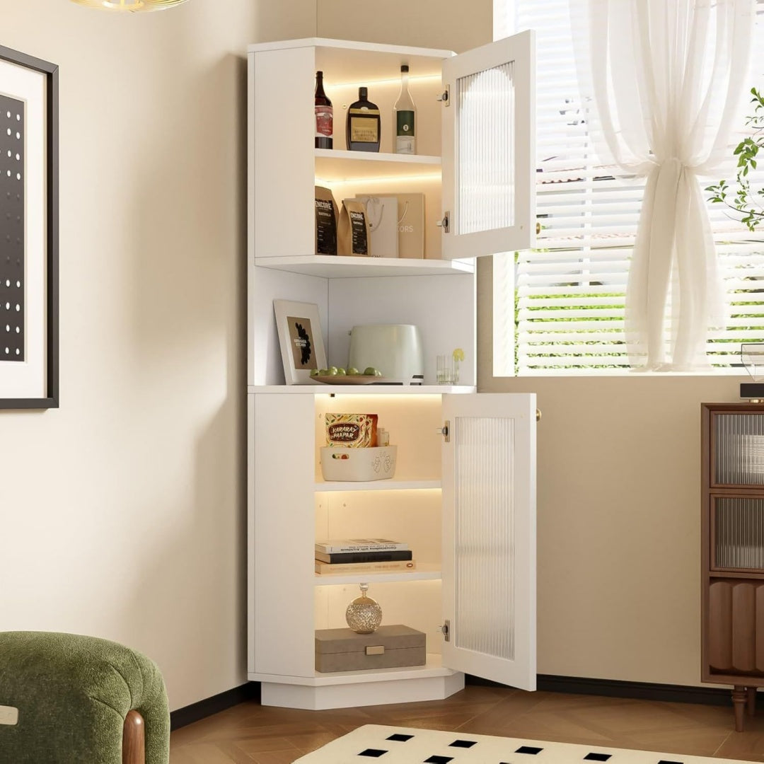 Meuble de rangement design moderne beige