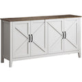 Raffinement Rustique, credence gris clair en bois