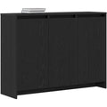 Buffet en bois noir laque brillant