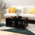 Table basse gris clair 75 x 50 x 33.5 cm