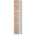 Buffet haut rembourre en tissu beige