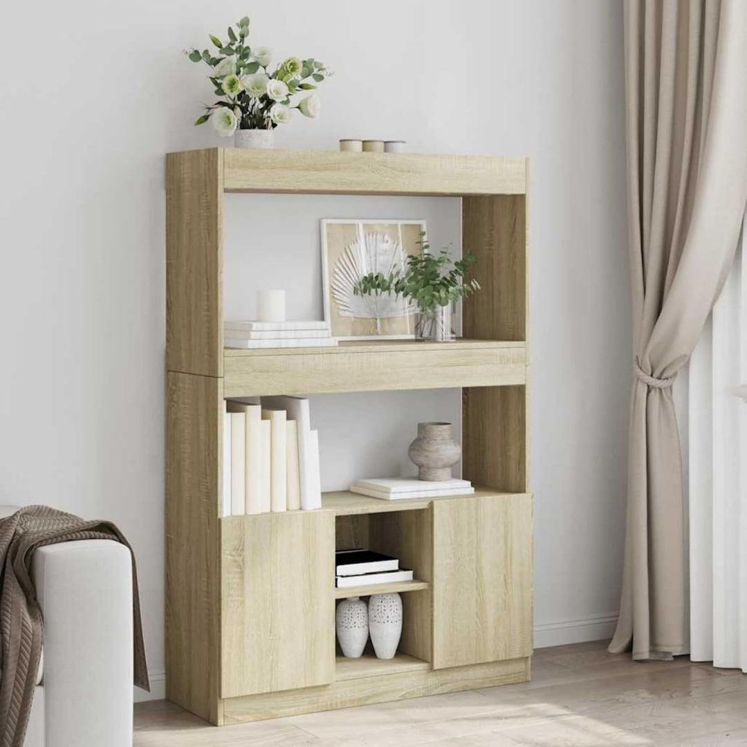 Buffet gris clair 92 x 33 x 140 cm