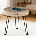 Jolie table basse avec un port de chargement USB
