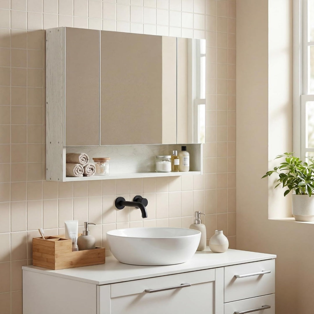 Armoire a miroir marron, contemporain pour une decoration contemporain