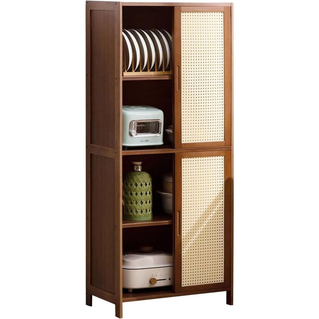 Marron buffet a portes coulissantes structure metallique