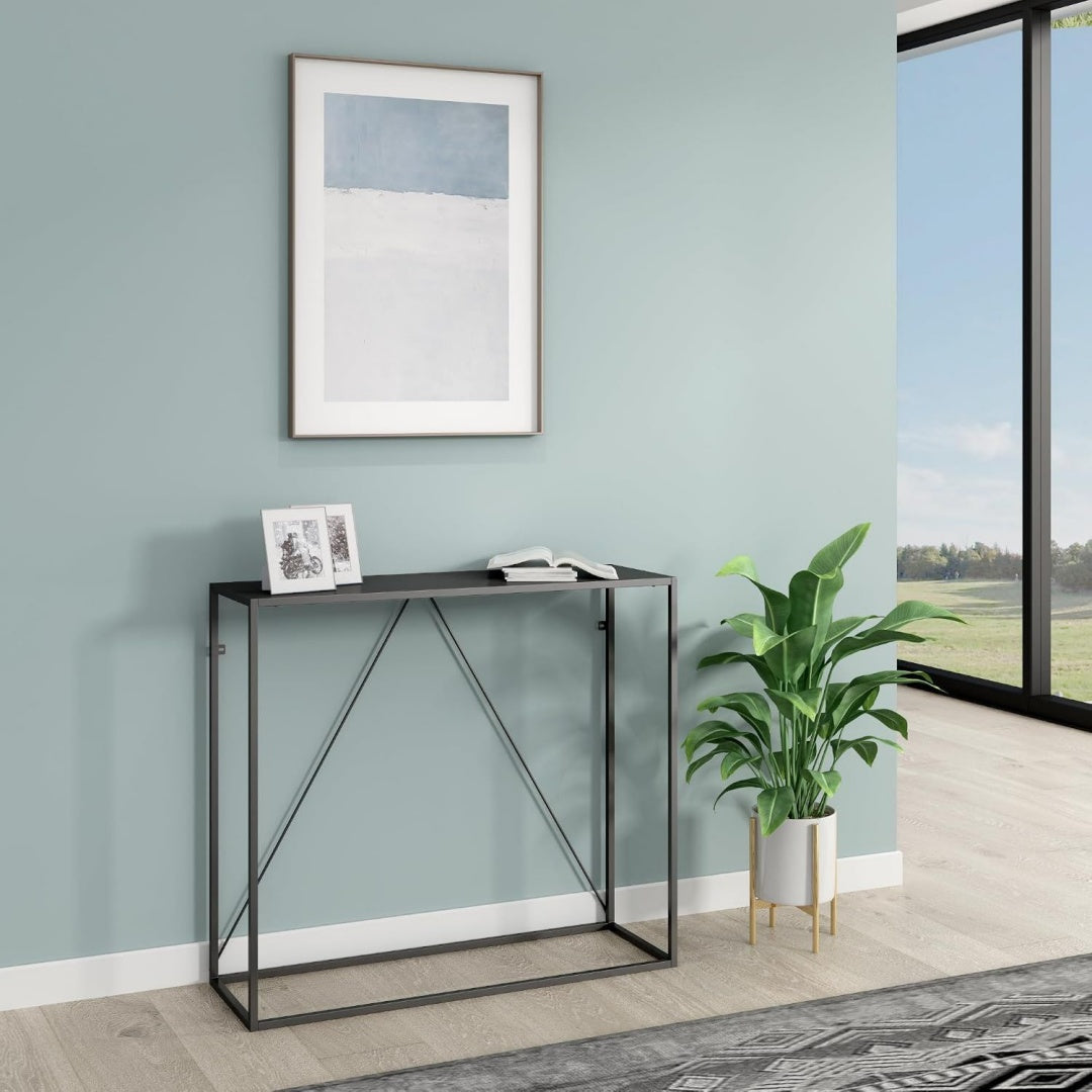 Original console gris en acier grand espace de rangement